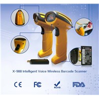 XINCODE Wireless Barcode Scanner with Voice Guidance&Memory&Removable Battery X-988