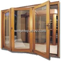 aluminum wood composite window door frame
