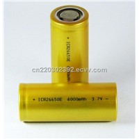 high capacity 26650 3.7v 4000mah ICR26650E rechargeable battery cells