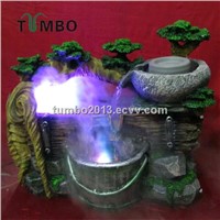Home office decorative humidifier tabletop installation ployresin resin air mist humidifier OEM