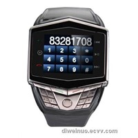 ultra-thin wrist cellphone watch with bottoms + touch screen