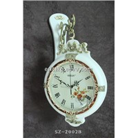 wall clock with double-sided,antique clock