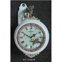 wall clock with double-sided,antique clock