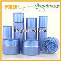 cosmetic packaging glass bottle set