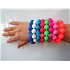 Newest fashion beads silicone bracelet,wristband,promotional gifts