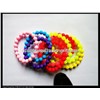 Top selling fashion colourful pearl silicone bracelet,promotional wristband