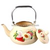 enamel kettle teapot with bakelite handle