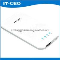 3000mAh convenient mobile power bank for iPhone Samsung HTC Blackberry