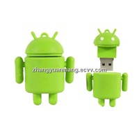 Customized Android robot USB flash drive for promotion 512MB-32GB
