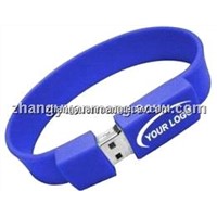 Customized logo bracelet USB flash drive 1GB/2GB/4GB/8GB