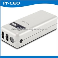 Dual usb power bank for smart phone with Led Torch 8000mAh