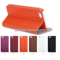 Mobile case genuine leather case for iPhone 4/4S,iPhone 5 flip case