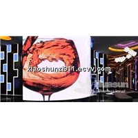 Pitch 6mm soft LED curtain screen display for portable show,tours