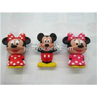 1G/2G/4G Custom Cartoon Mickey Mouse USB Flash Drive with Rohs
