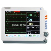6 parameters, 12.1 inch touch screen patient monitor, NIBP,SPO2,RESP,TEMP,ECG,PR