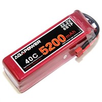 AGA 5200mAh 22.2V 40C Lipo Battery Pack