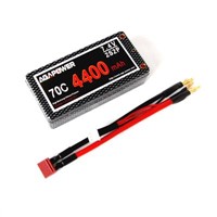 AGA Power RC LiPo Battery with 7.4v  4400mAh 70C shorty hardcase lipo pack