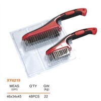 Advanced soft handled cleaning wire brush