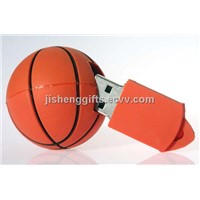 Basketball Shaped USB Key Drive/ Simple PVC USB Flash Drive