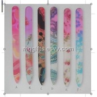 Beauty Flower Printing Glass Nail File