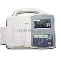 CE / color touch screen 6 channel ECG