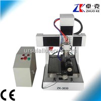 China ZK-3030 mini engraving metal cnc machine 4 axis