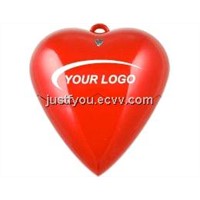 Custom Heart Shape Necklace 512M/1G/2G/4G USB Disk Flash Drive