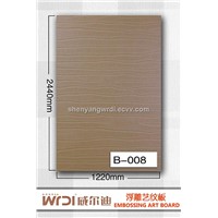 Embossed mdf board for kitchen cabinet