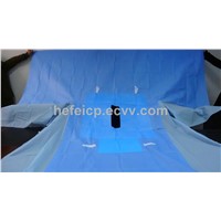 Fenestrated Disposable Non-woven Surgical Laparotomy Drapes
