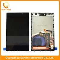 For blackberry z10 lcd digitizer with touch screen digitizer with frame