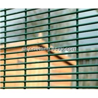 Green PVC Coated 358 Anti-Climb Security Fence
