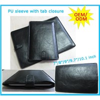 Hot selling PU pouch with closure colourful 7/8/9/9.7/10.1 inch