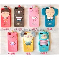 Lovely cartoon silicone phone case,mobile phone cover