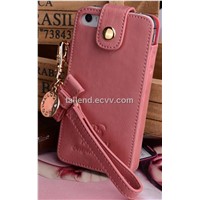 Mobile case genuine leather case for iPhone 4/4S,iPhone 5 flip case