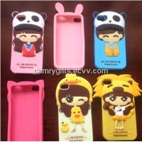 New design hot selling cartoon silicone phone case