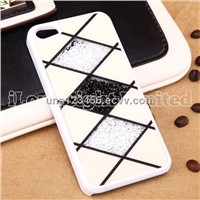 Plaid Diamond Plastic Case Cover For iPhone 5