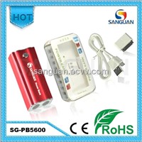 Portable 5600mah Mobile Power Bank for Mobile/ iPhone / iPad / GPS