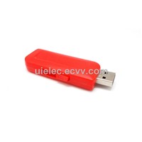 Promotional Gift Plastic USB Flash Drive with Keychain