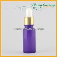 Purple dropper glass bottle oil bottle