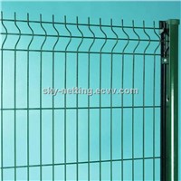 RAL6005 PVC Coated Curved Fence Panel (direct factory)