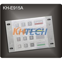 Rugged stainless steel panel mount ATM keypad