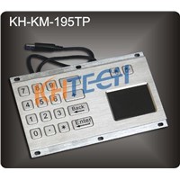Rugged stainless steel panel mount keypad