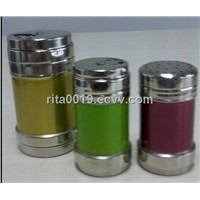 Salt and Pepper shakers in stainless steel