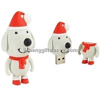Santa Dog USB Flash Drive/ Promotional Gift USB Stick