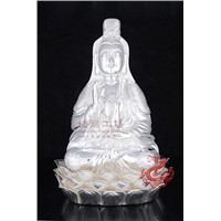 Silver Ornament--Buddha Seats in Lotus