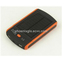Solar Power Bank for iPod, iPhone and iPad with High Capacity Up to 6,000mAh