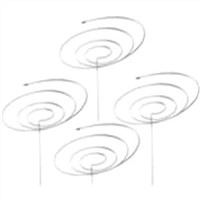 Spiral Plant Support - expanded twist, flat spiral rings supports