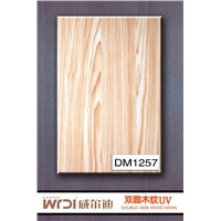 UV cpated wood grain veneer for kitchen cupboard