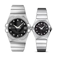 fashion steel couple watch wholesale top quality can be customized as you like