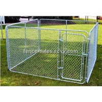 Foldable Hot-Dipped Galvanized Chain Link Dog Kennel (Factory)